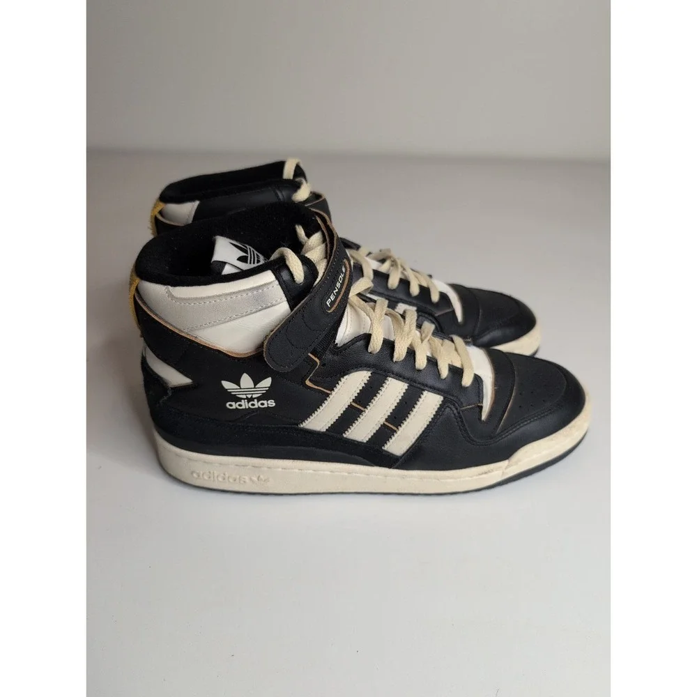 Adidas High Top Pensole Rare Sneakers Black Yellow GW9636 Mens 11.5